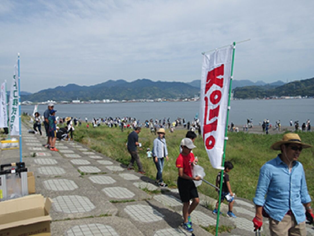 Clean-up activities at Miho coastline (2019)
