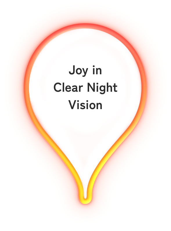 Peace of mind comes from clearer night roads.