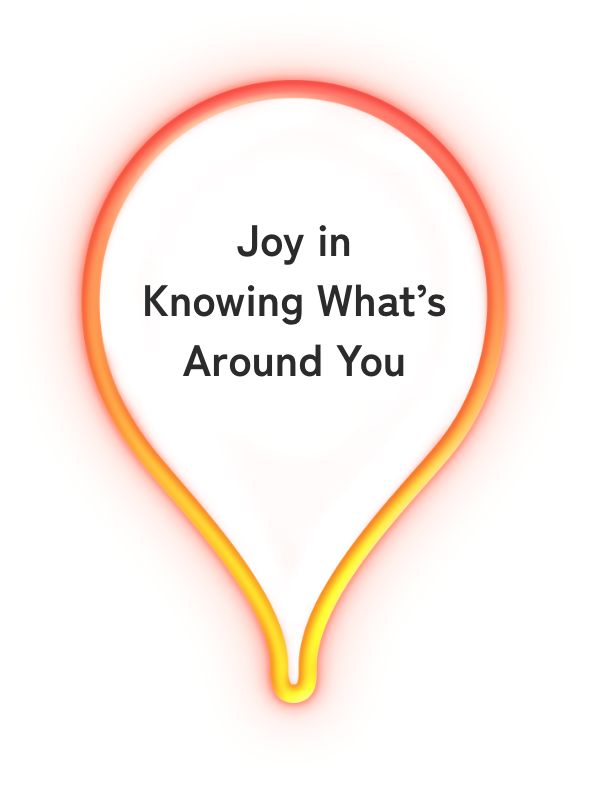 Peace of mind comes from knowing the surroundings and blind spots.